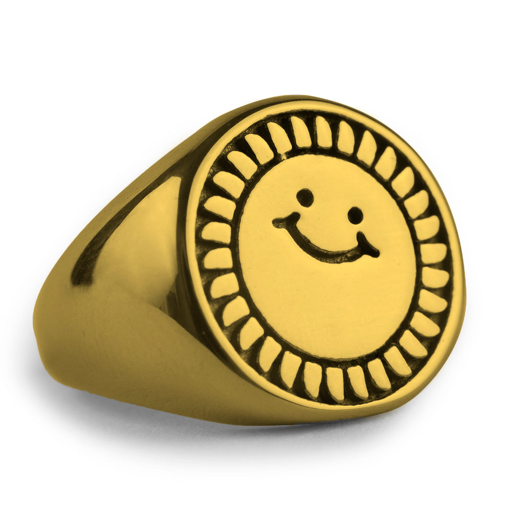 Southsea Bronx Strong Island Signet Ring in Gold Plated