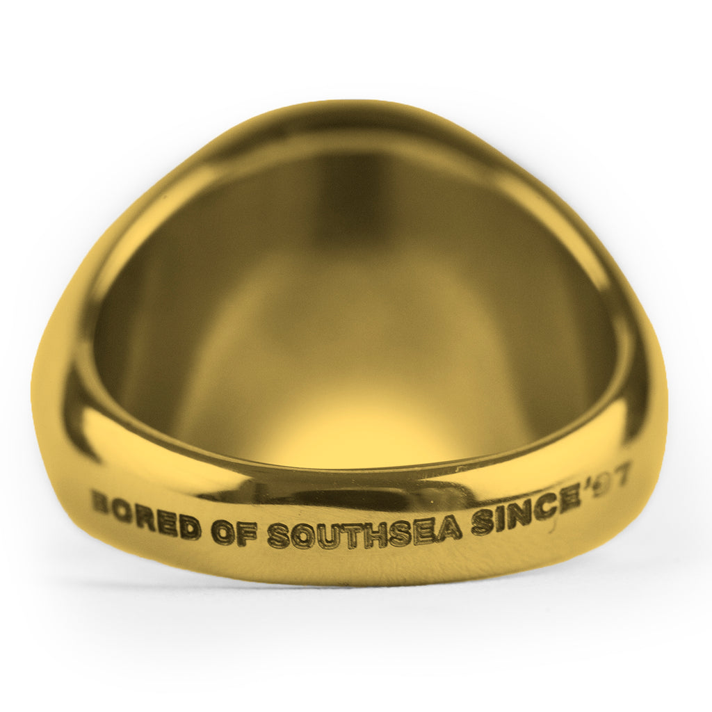 Southsea Bronx Strong Island Signet Ring in Gold Plated