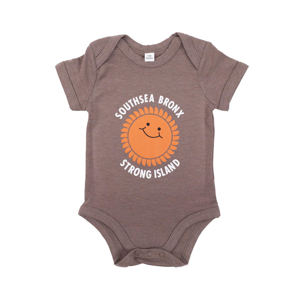 Southsea Bronx Strong Island Baby Grow - Mocha 