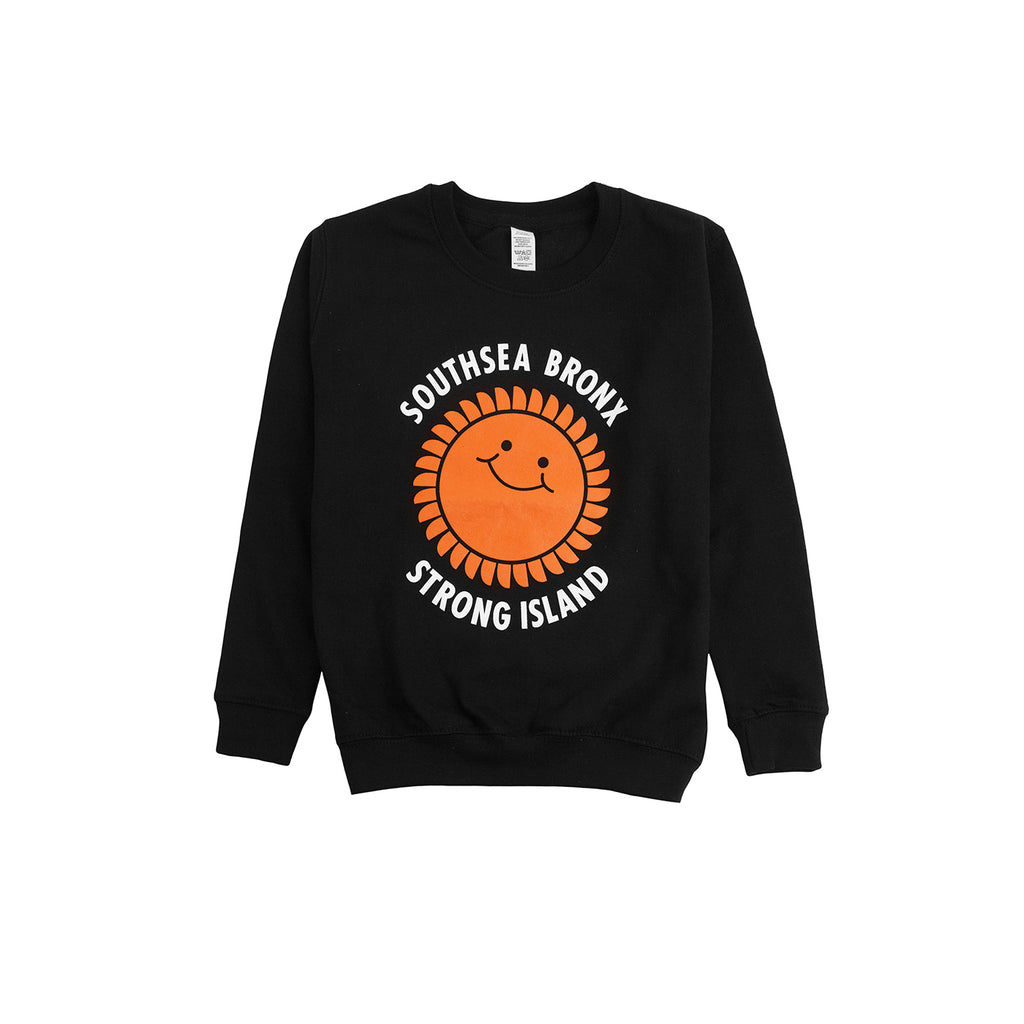 Southsea Bronx Strong Island Kids Sweatshirt in Black