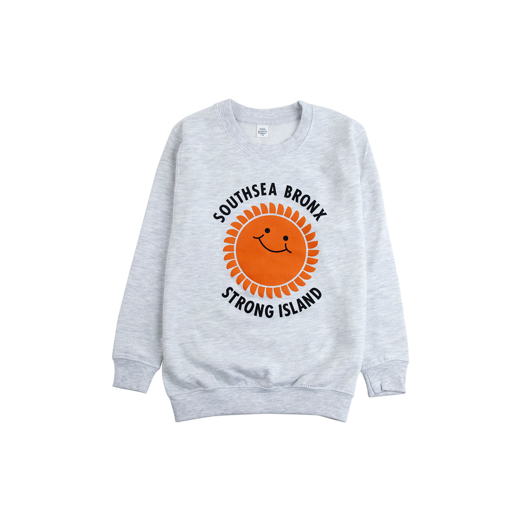Southsea Bronx Strong Island Kids Sweatshirt in Grey