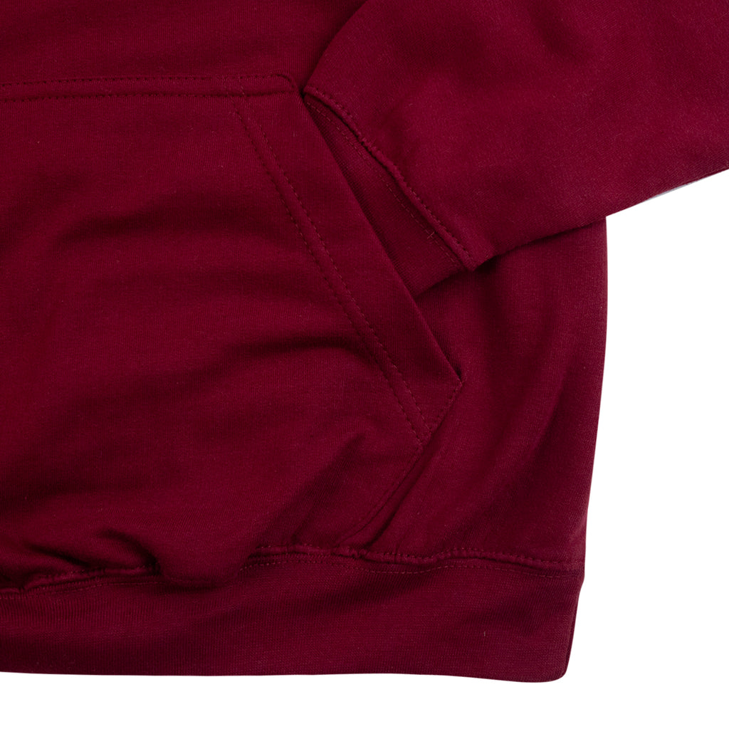 Southsea Bronx Strong Island Hoodie in Burgundy - Pocket