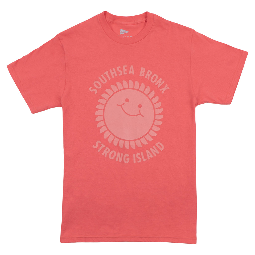 Southsea Bronx Strong Island T Shirt in Coral / Coral