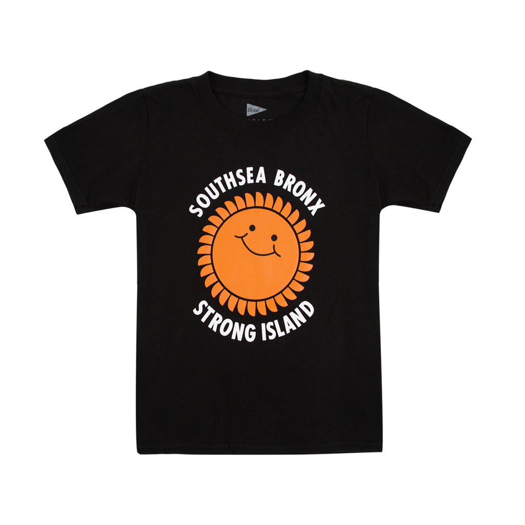 Southsea Bronx Strong Island Kids T Shirt in Black