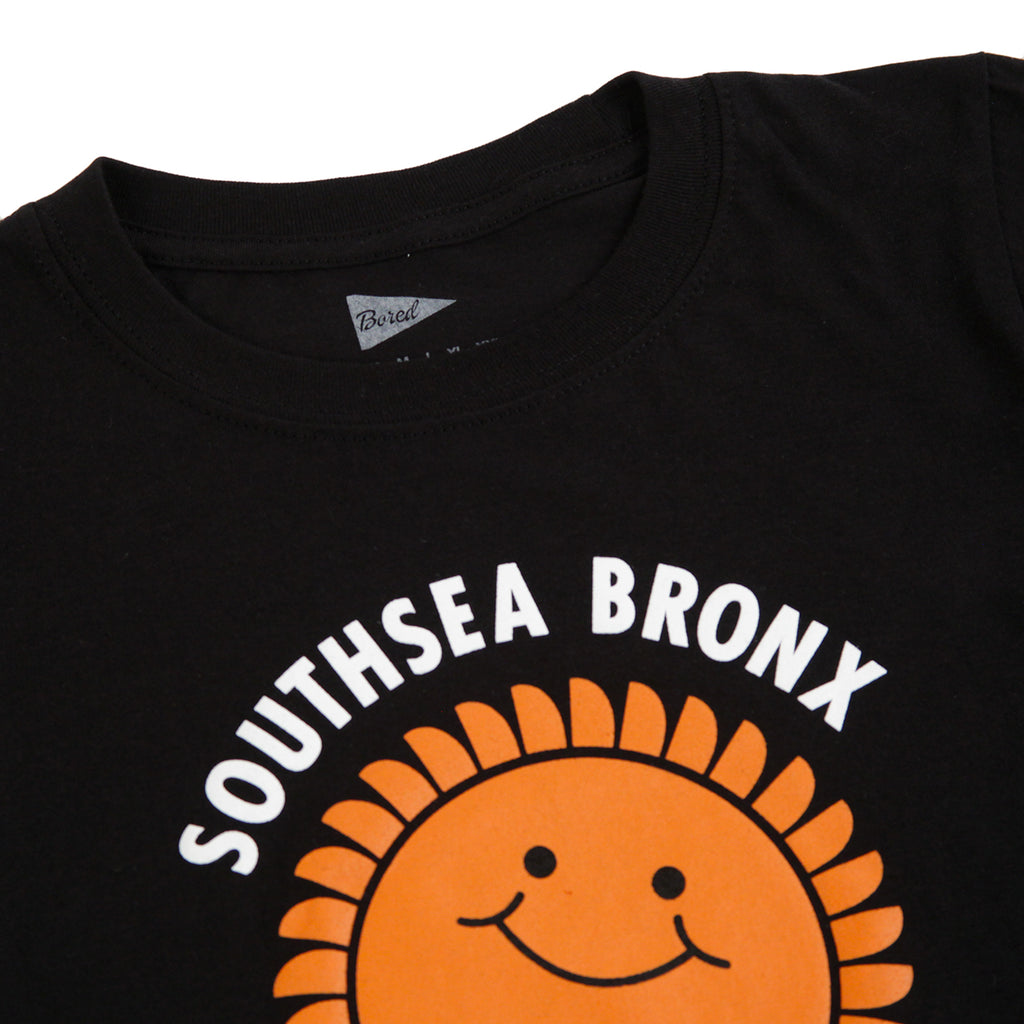 Southsea Bronx Strong Island Kids T Shirt in Black - Detail
