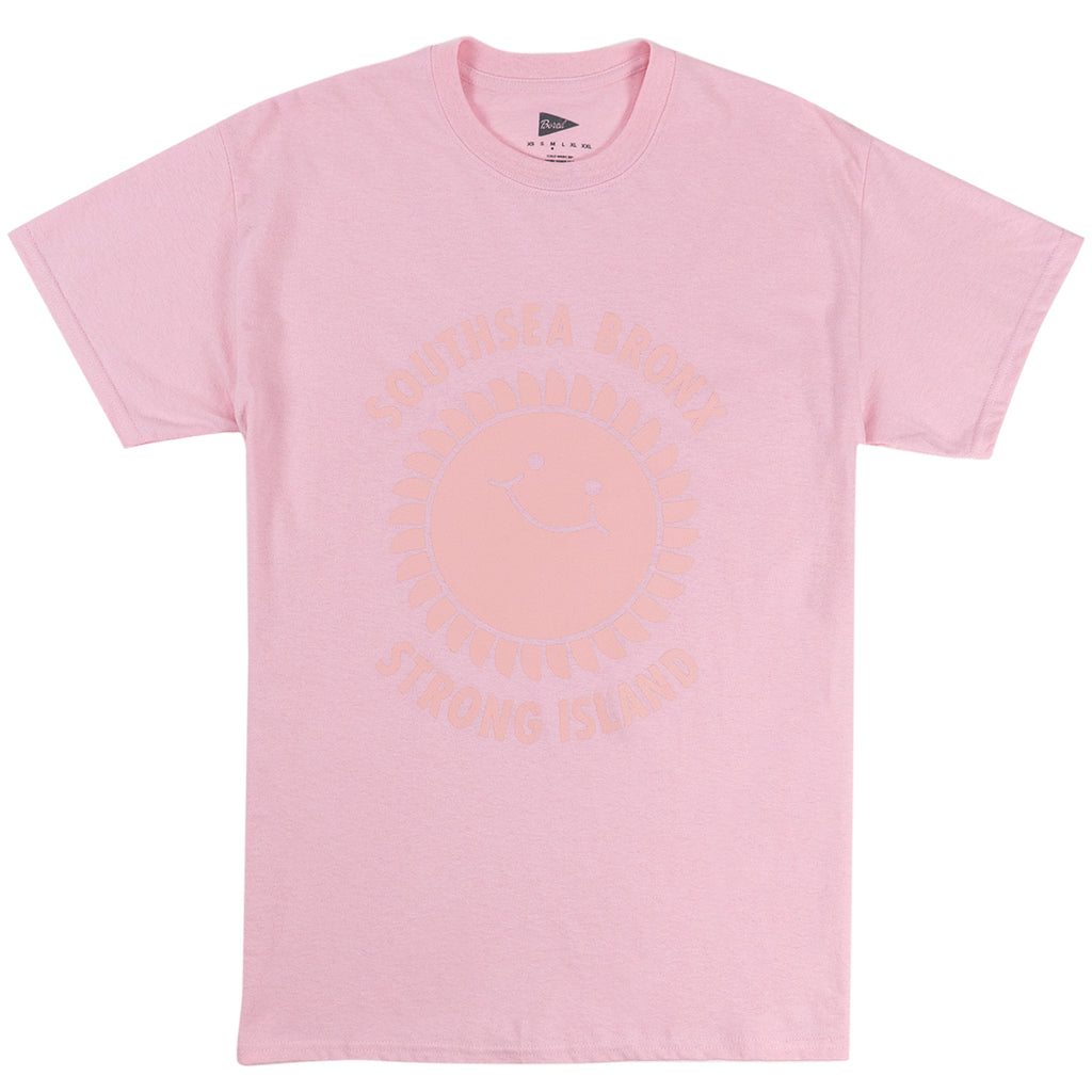 Southsea Bronx Strong Island T Shirt in Tonal Pink
