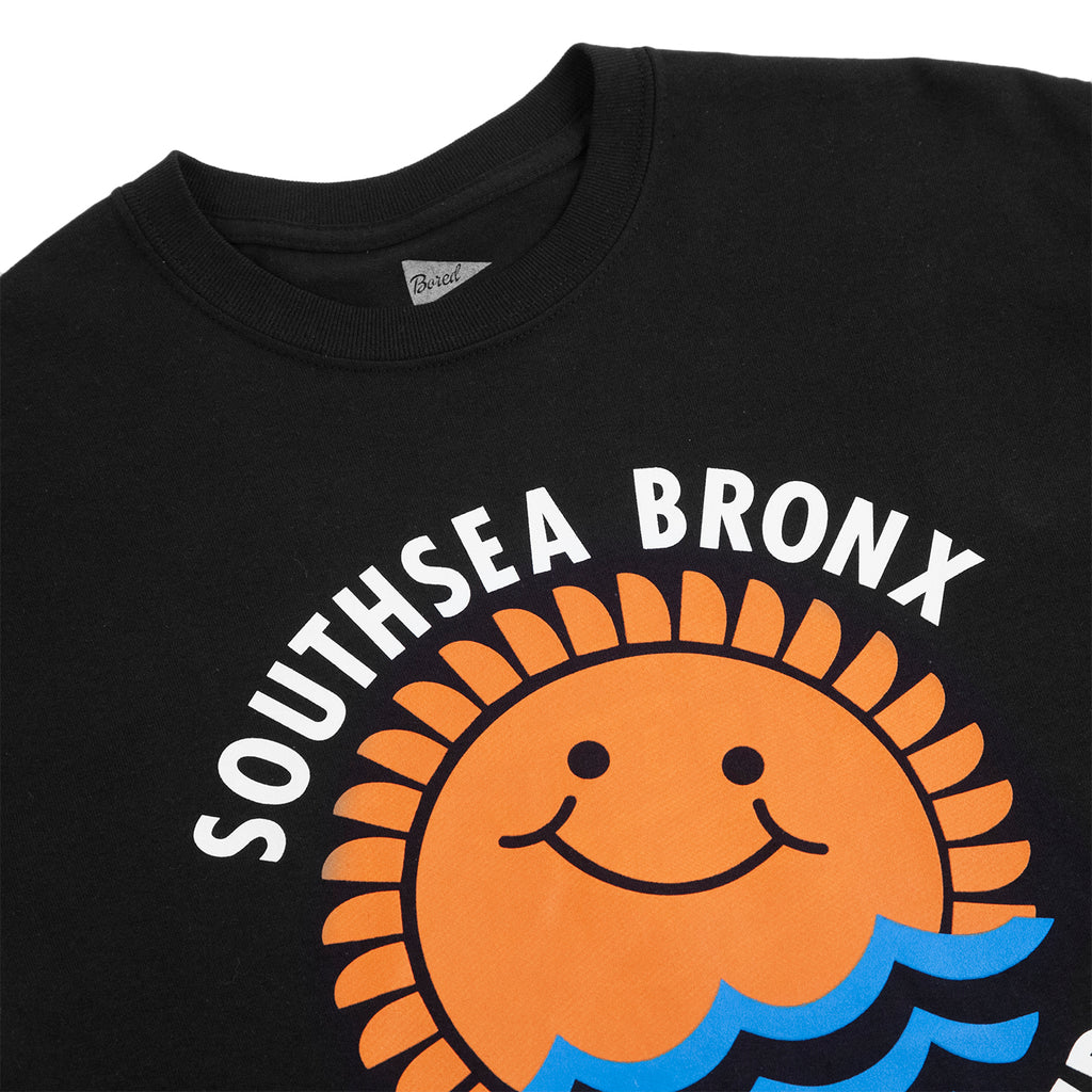 Southsea Bronx Waves T Shirt in Black - Detail