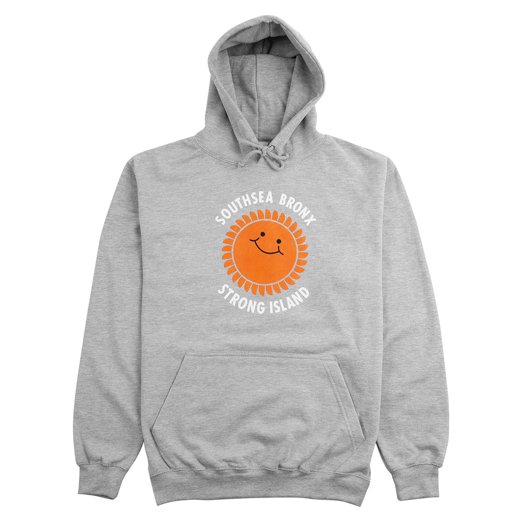 Southsea Bronx Strong Island Hoodie in Heather Grey