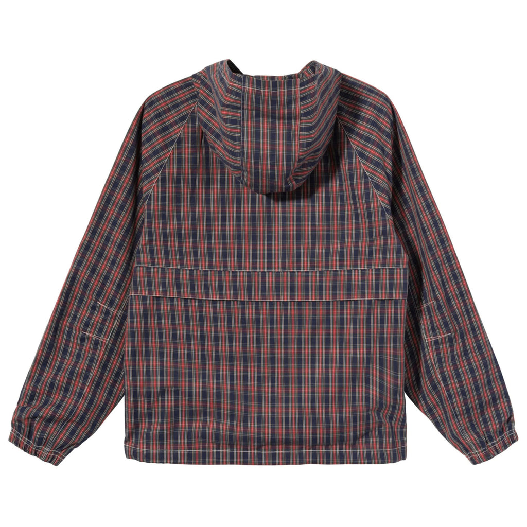 Stussy Brushed Cotton Anorak Jacket in Plaid - Back