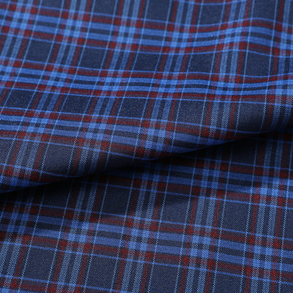 Helas Check Pyjama Pants Blue - Fabric detail
