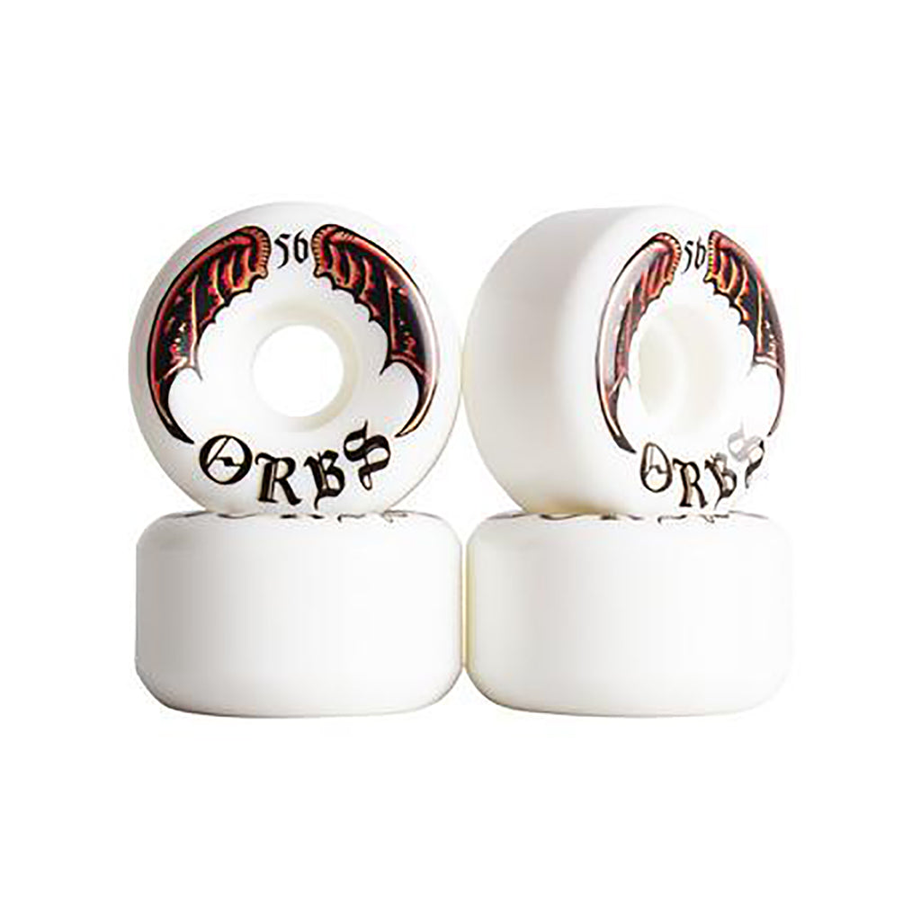 Welcome Skateboards 99A Orbs Specters Wheels in White - 56MM
