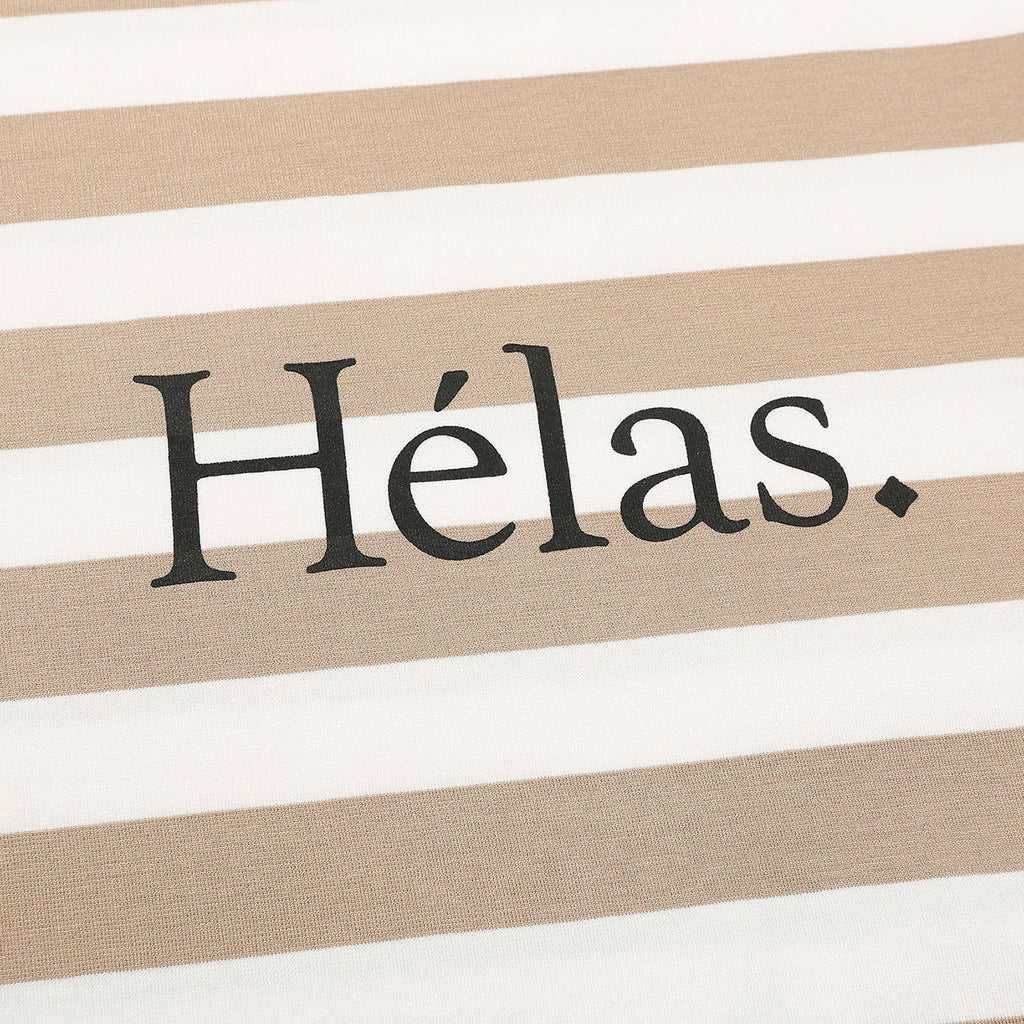 Helas Class Striped T Shirt - Beige - print