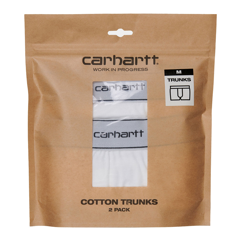 Carhartt WIP Cotton Trunks 2-Pack - White - pack