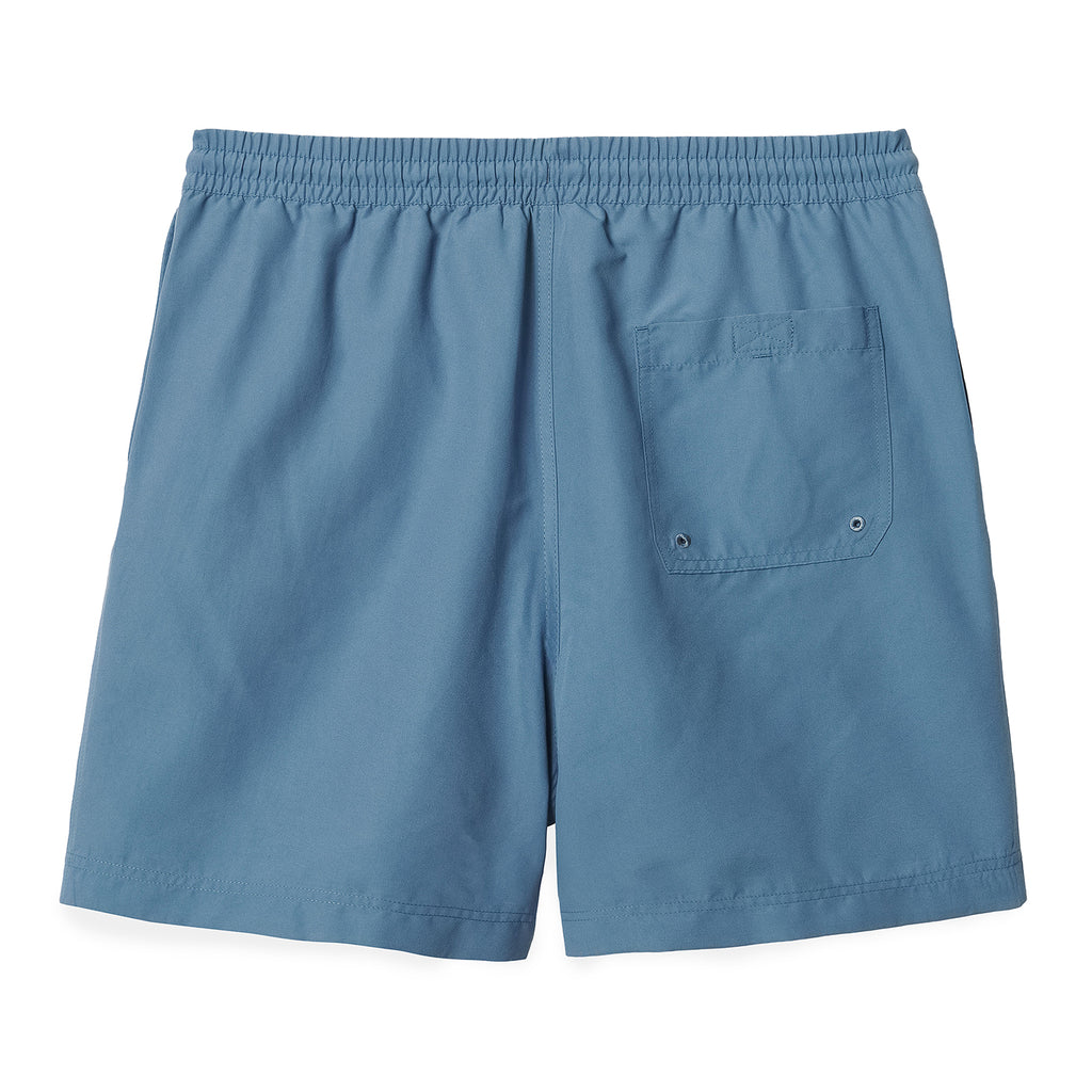 Carhartt WIP Chase Swim Shorts - Icy Water / Gold - back