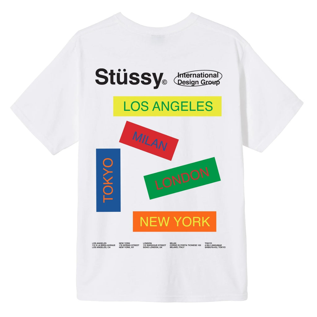 Stussy City Banners T Shirt in White