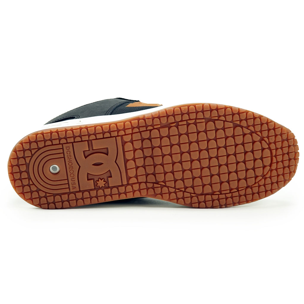 DC Lynx OG Jahmir Brown Skate Shoes - Black / Tan - underside