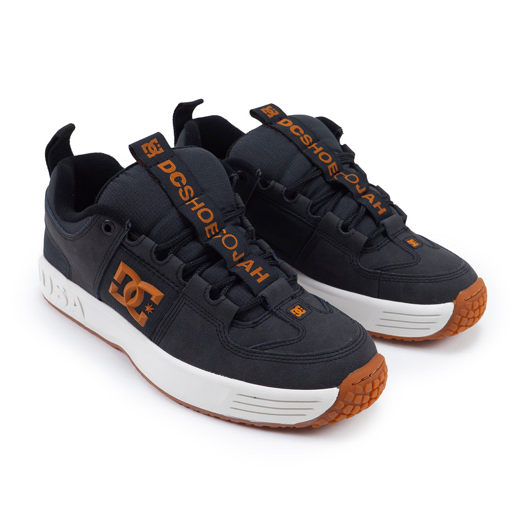 DC Lynx OG Jahmir Brown Skate Shoes - Black / Tan - pair