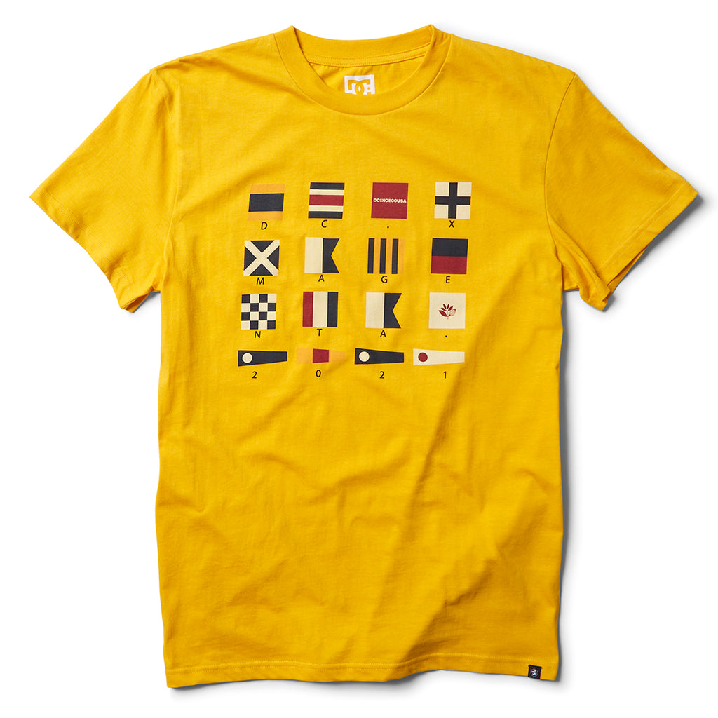 DC x Magenta T Shirt in Golden Rod