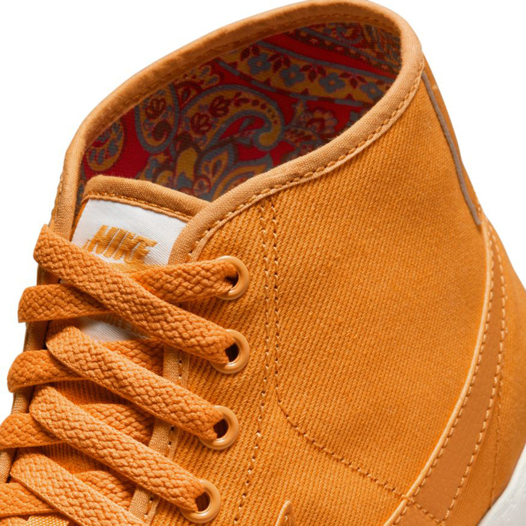 Nike SB  Blazer Court Mid Shoes - Light Curry / Light Curry / Light Curry / Sail - inside
