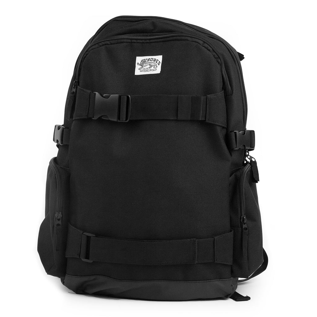 Bored of Southsea Daily Use Skate Backpack in Black