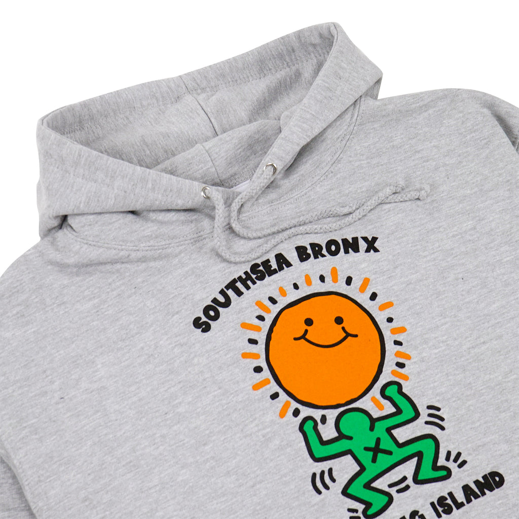 Dancing Man Bronx  Hoodie - Heather Grey - front