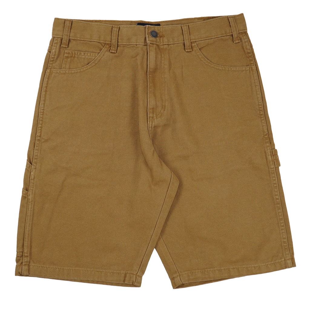 Dickies Duck Canvas Shorts - Stone Washed Brown Duck - front