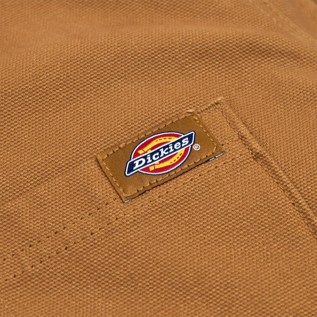 Dickies Duck Canvas Chore Coat in Brown Duck - Label