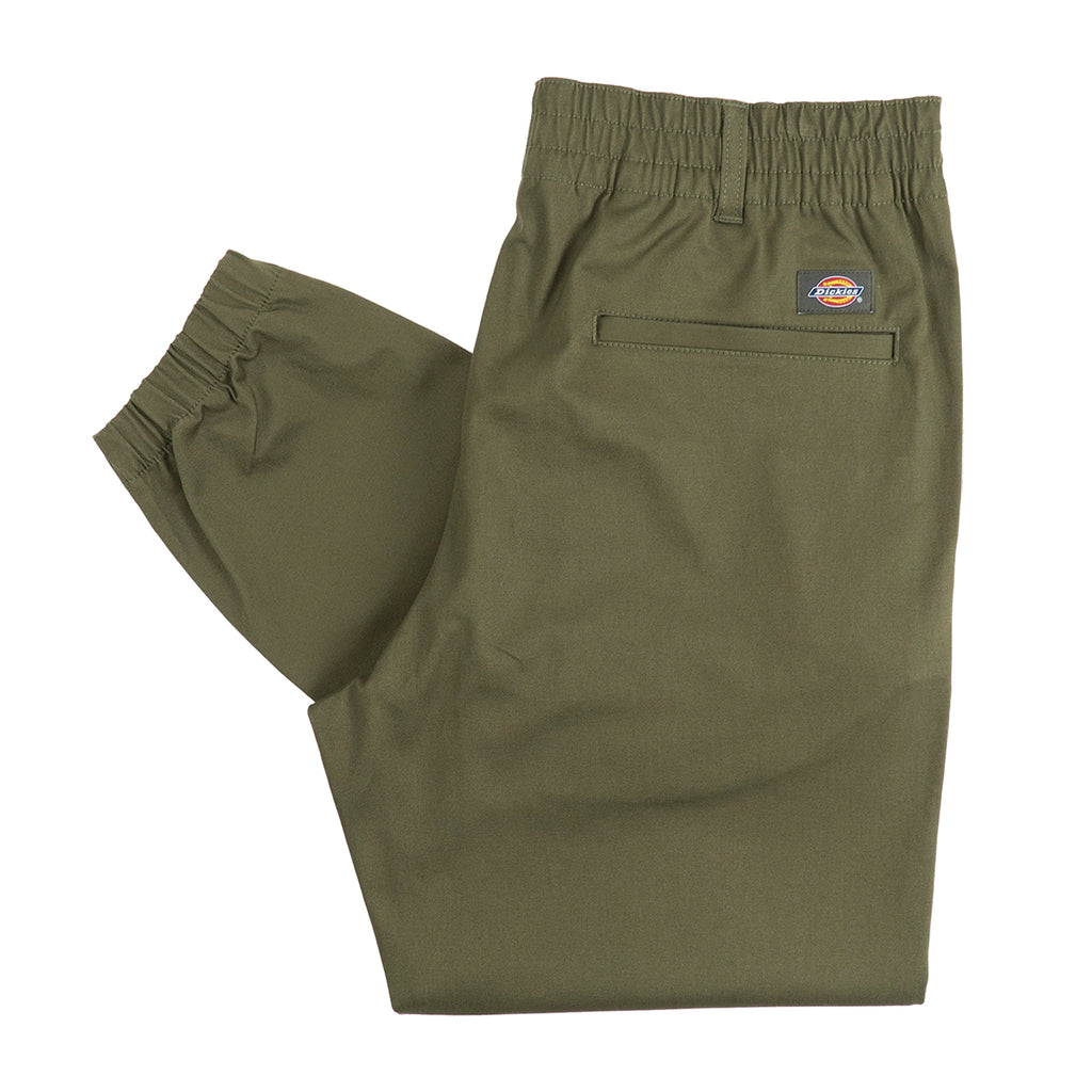 Dickies Twill Joggers in Military Green