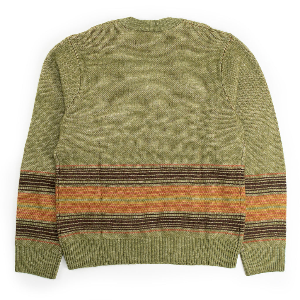 Carhartt WIP Dillon Sweater - Dillon Stripe / Dollar Green - rear