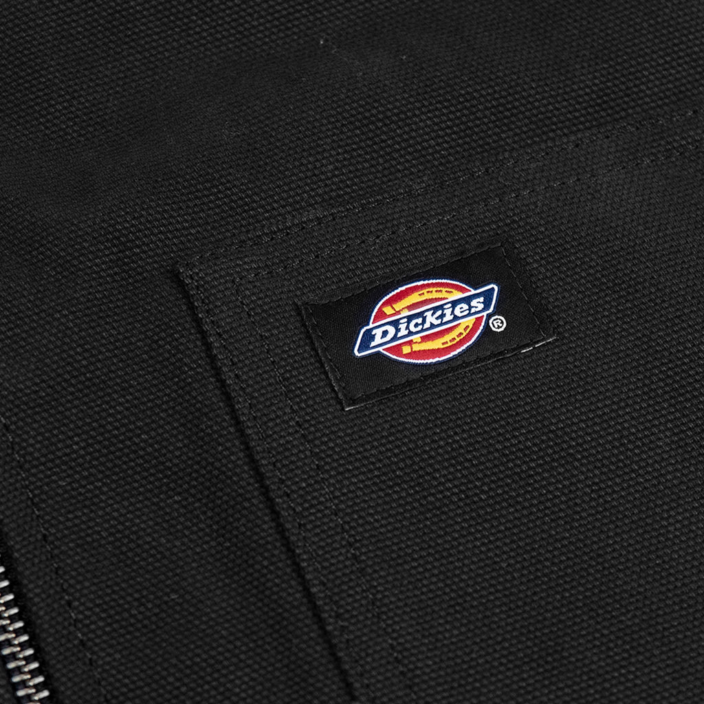 Dickies Duck Canvas Vest in Black - Label