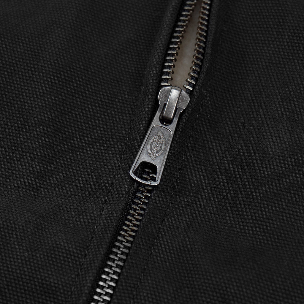 Dickies Duck Canvas Vest in Black - Zipper
