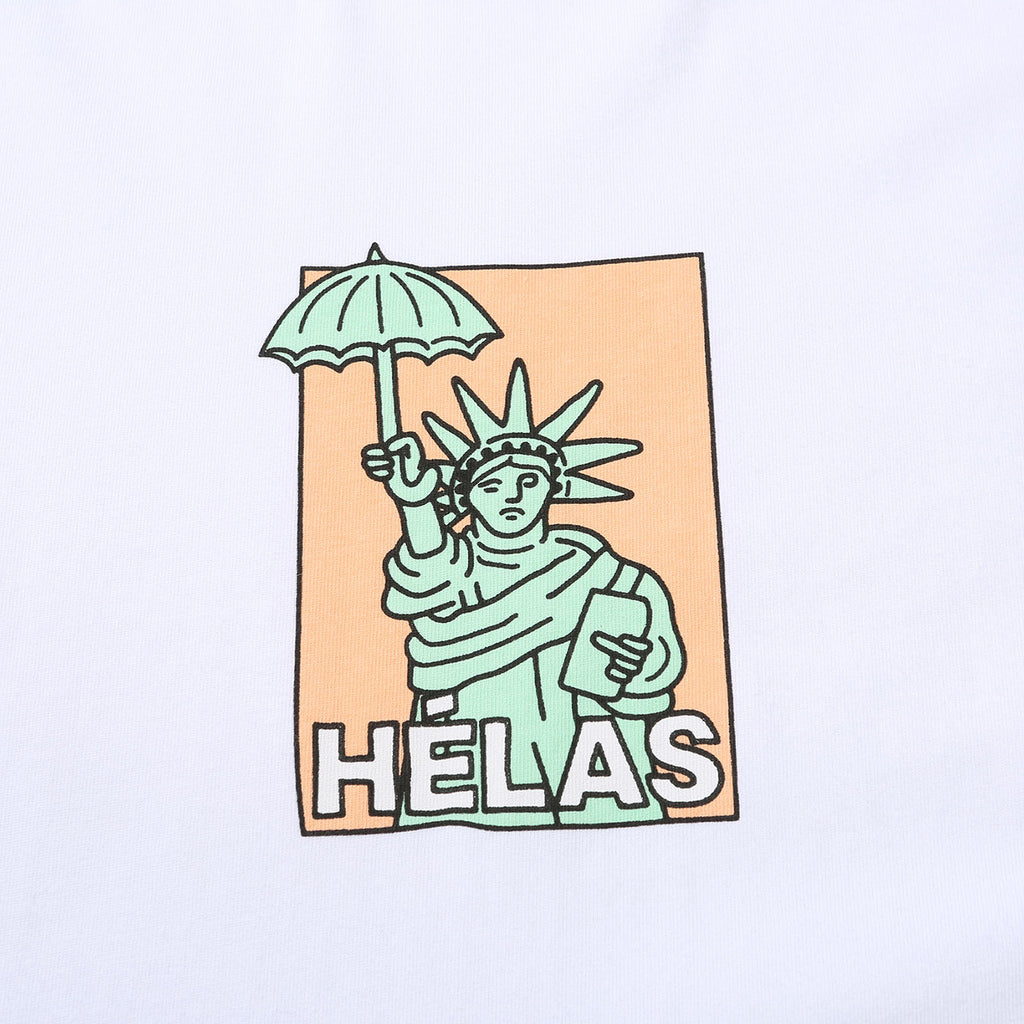 Helas Eiffel T Shirt in White - Detail