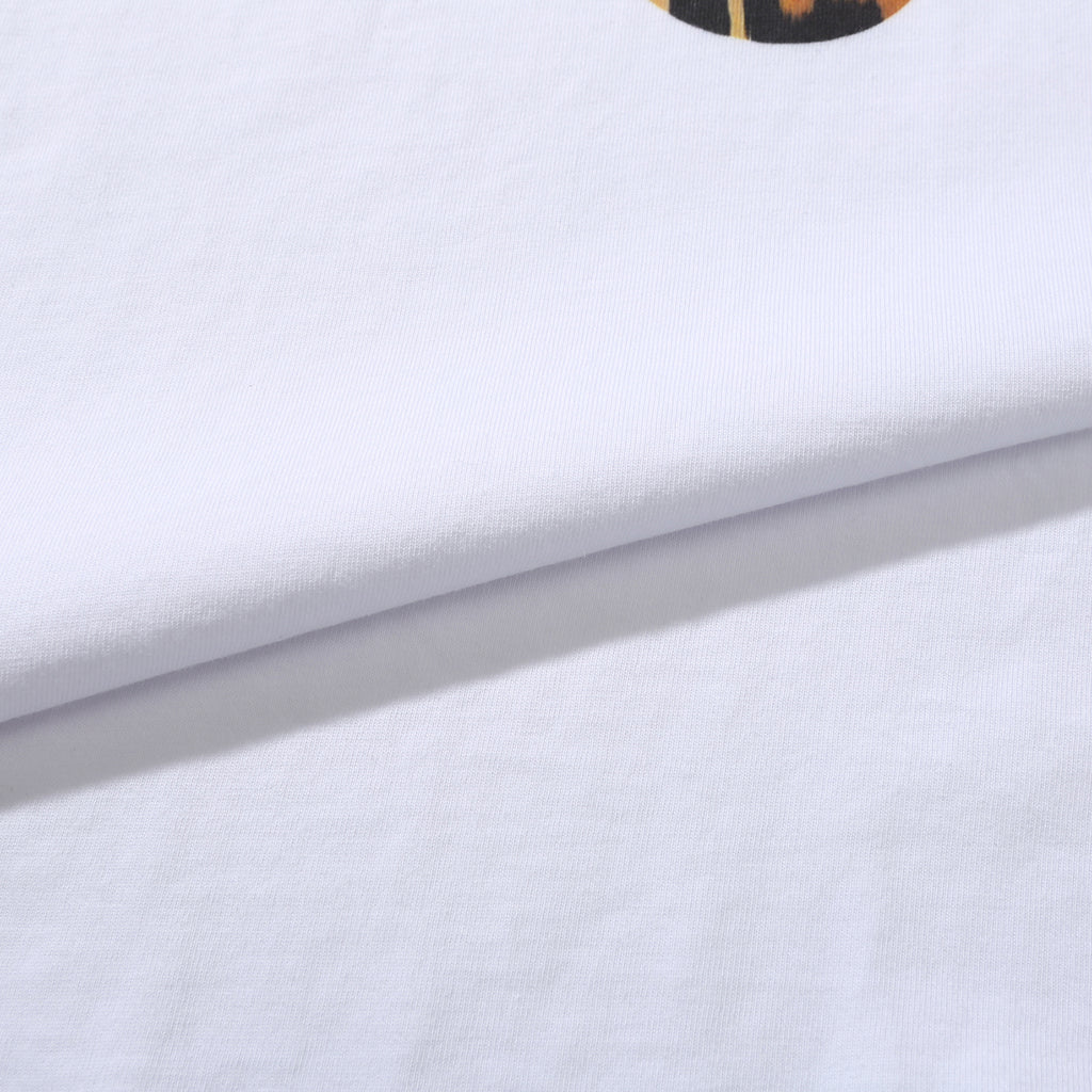 Helas Exotic T Shirt in White - Fabric