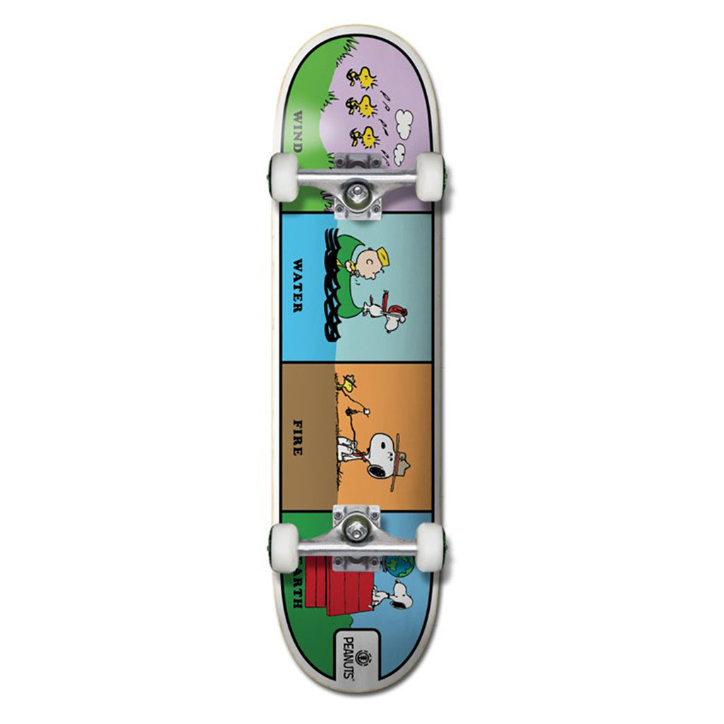 Element Peanuts Wind Water Fire Earth Complete Skateboard in 8"