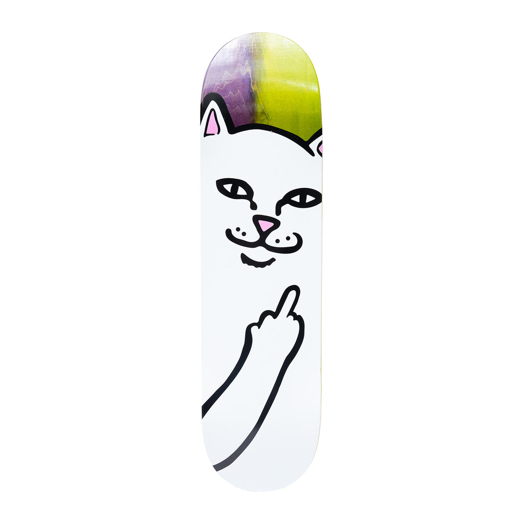 RIPNDIP Lord Nermal Skateboard Deck in Lime / Purple