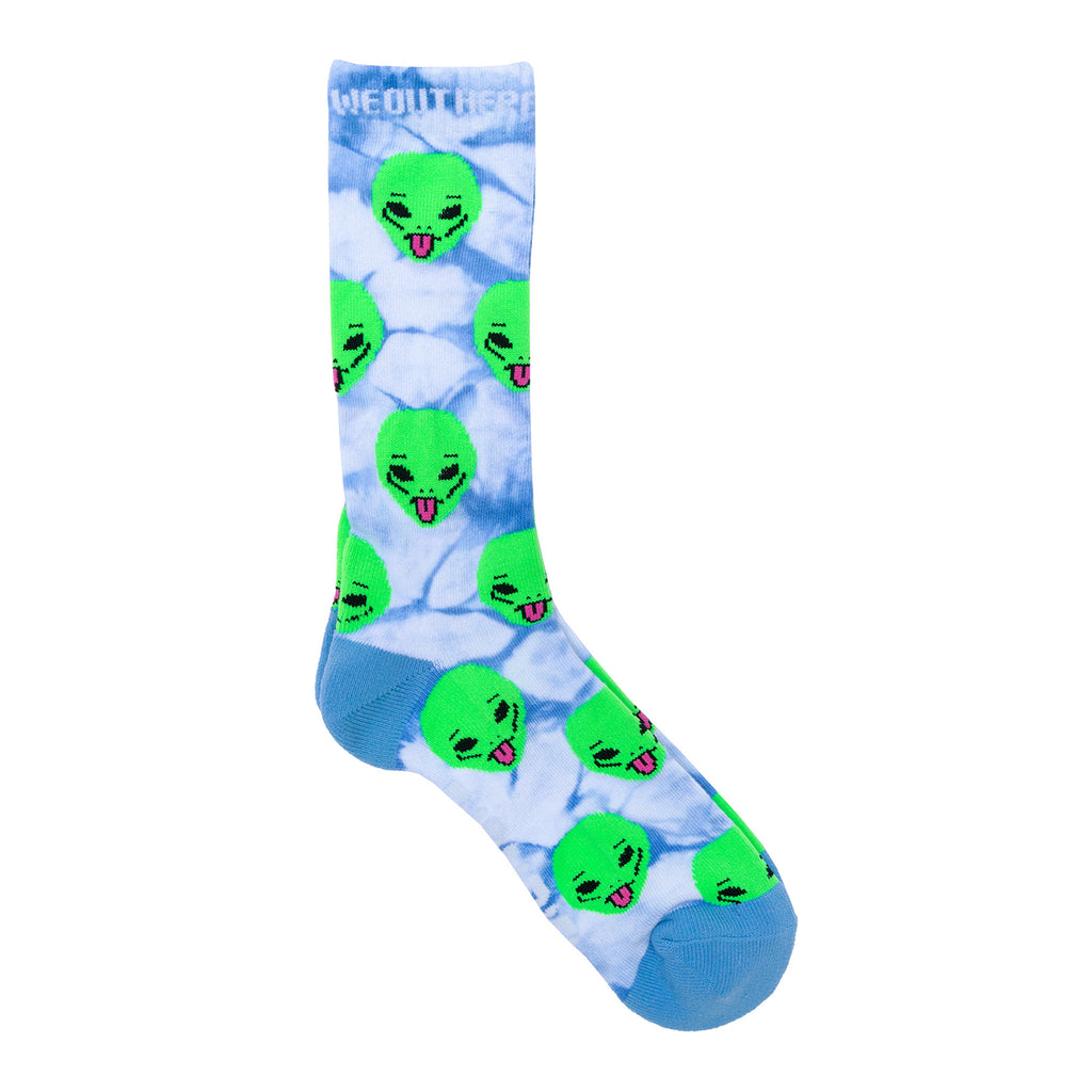 RIPNDIP We Out Here  Socks in Aqua