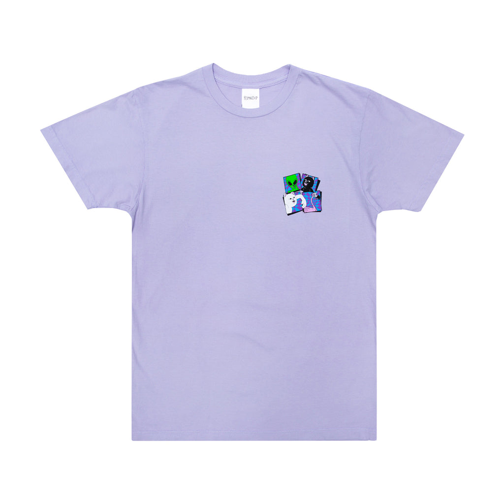 RIPNDIP Sid T Shirt in Lavender - Front
