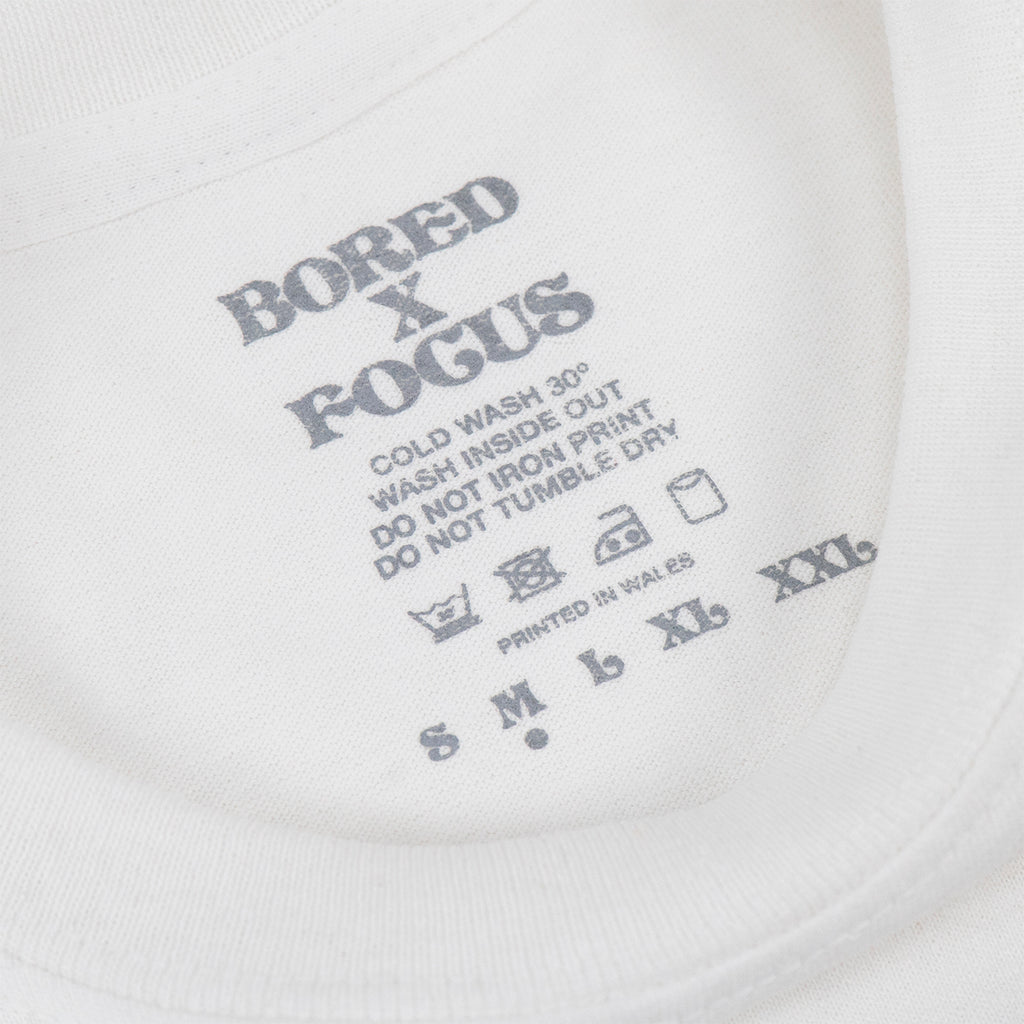 Bored of Southsea x Focus T Shirt - White - Nape