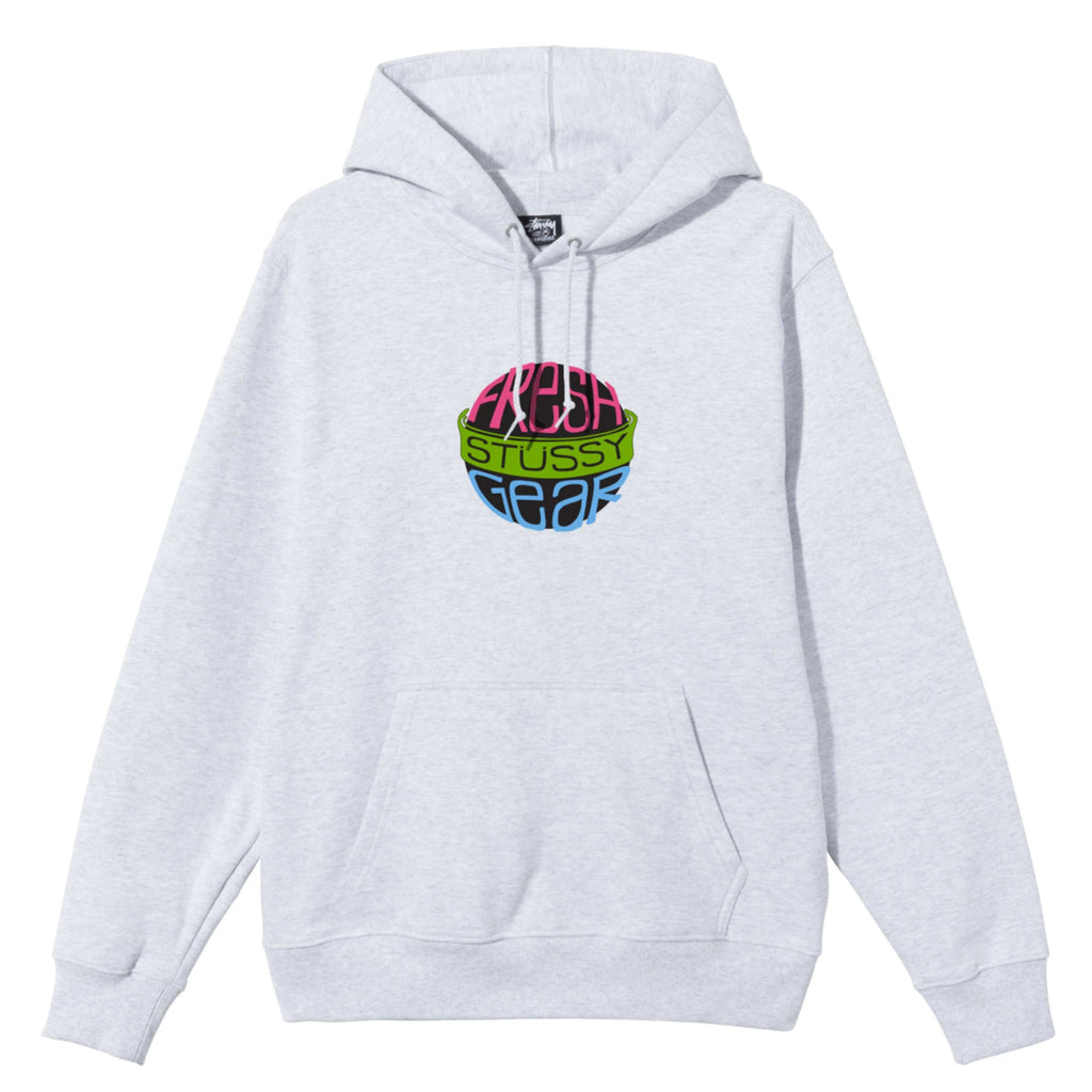 Stussy Fresh Gear Hoodie - Ash Heather