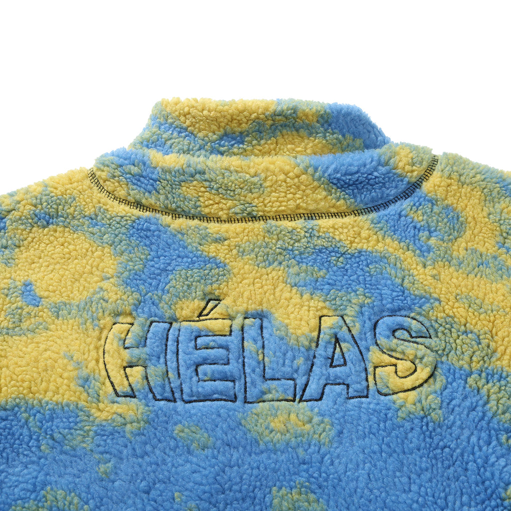 Helas Gonzo Quarter Zip Fleece Jacket in Multi - Embroidery