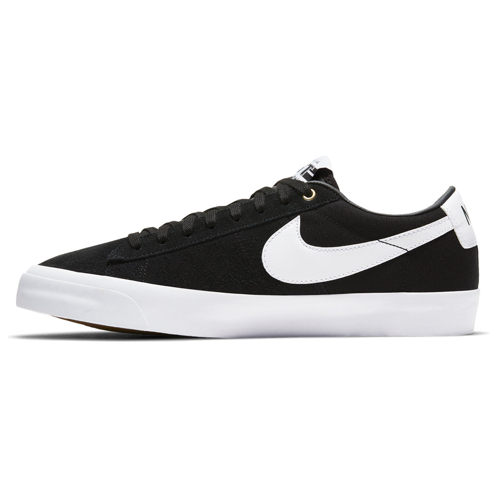 Nike SB Zoom Blazer Low Pro GT Shoes in Black / White - Side