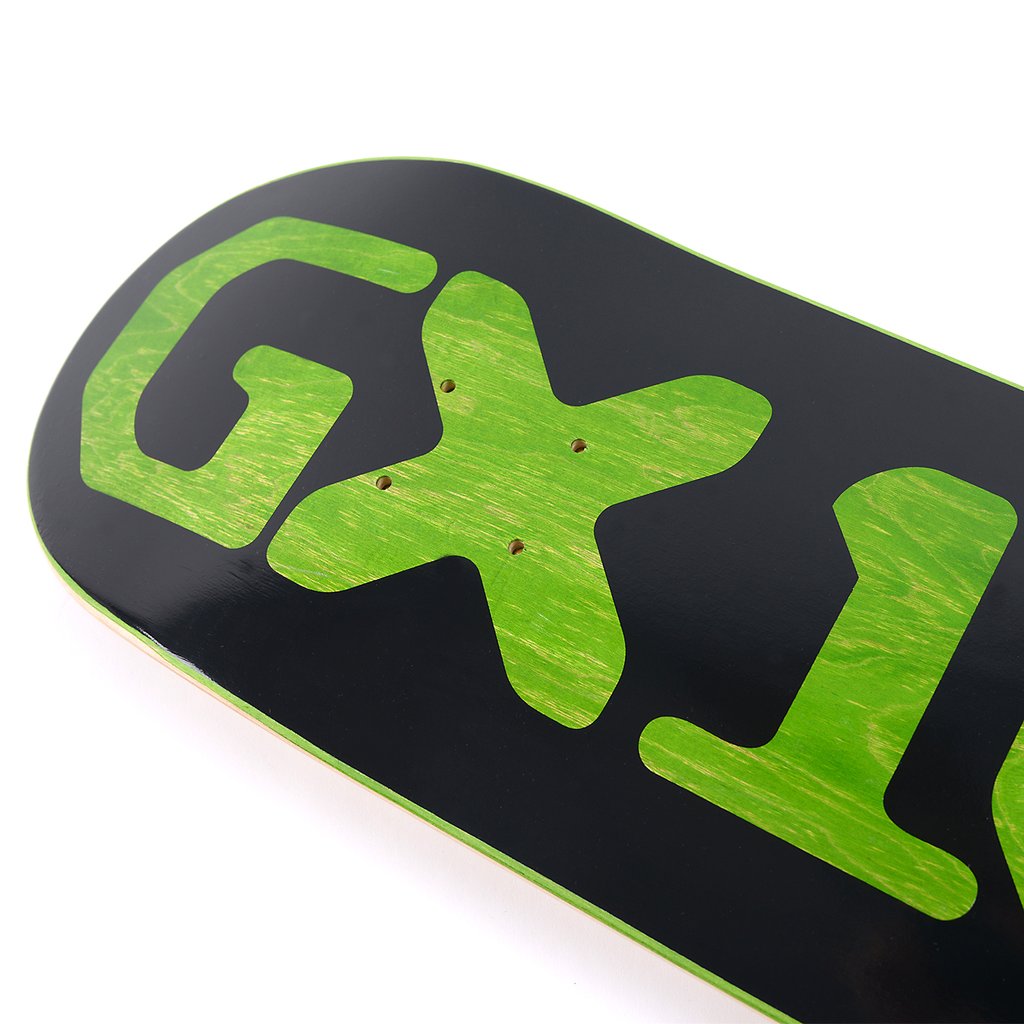 GX1000 OG Logo Green Skateboard Deck 8.375" - GX detail
