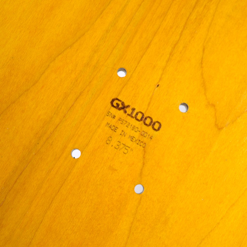 GX1000 OG Logo Green Skateboard Deck 8.375" - Top