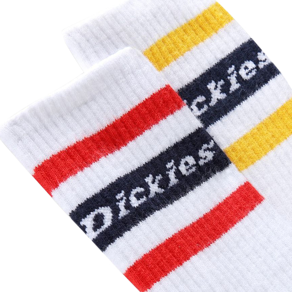 Dickies Genola 2 Pack Socks in White - Detail