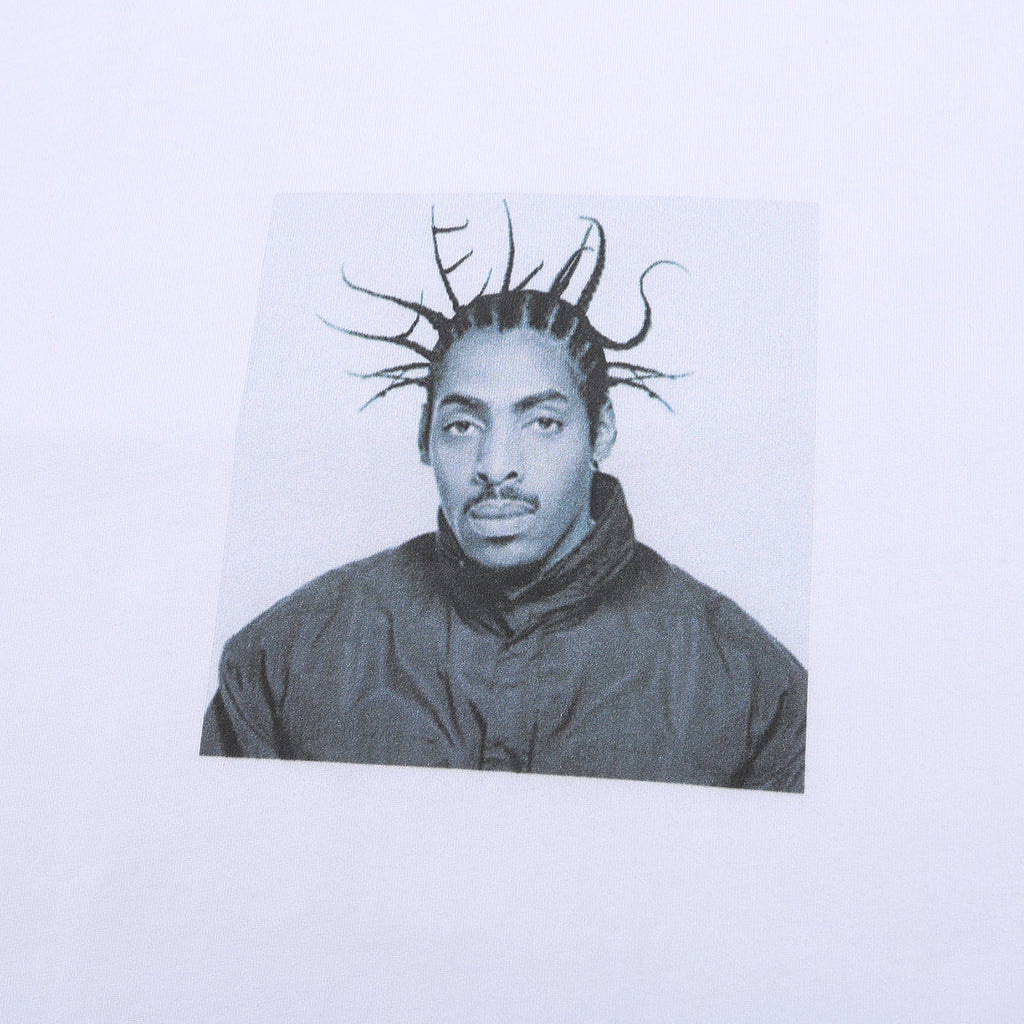 Helas Hairstyle T Shirt - White - closeup