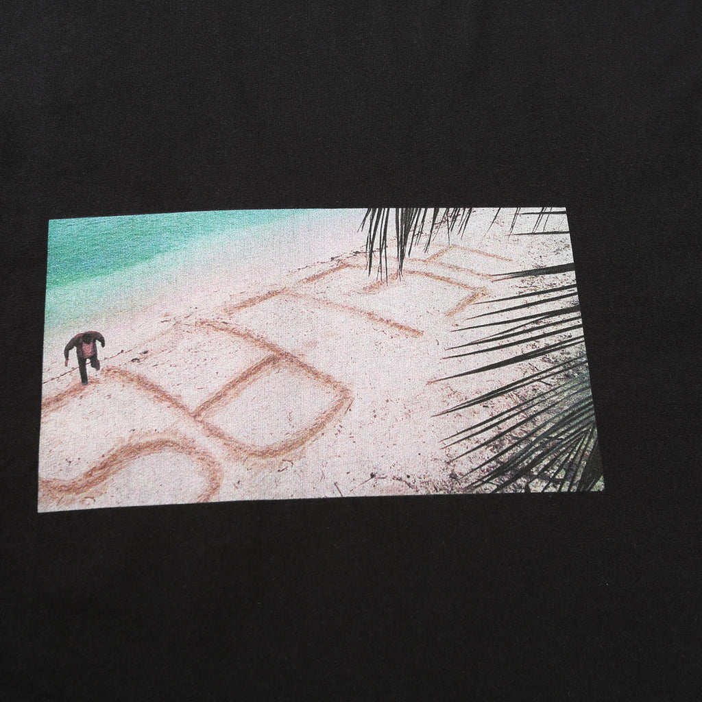 Helas Help T Shirt in Black - Print