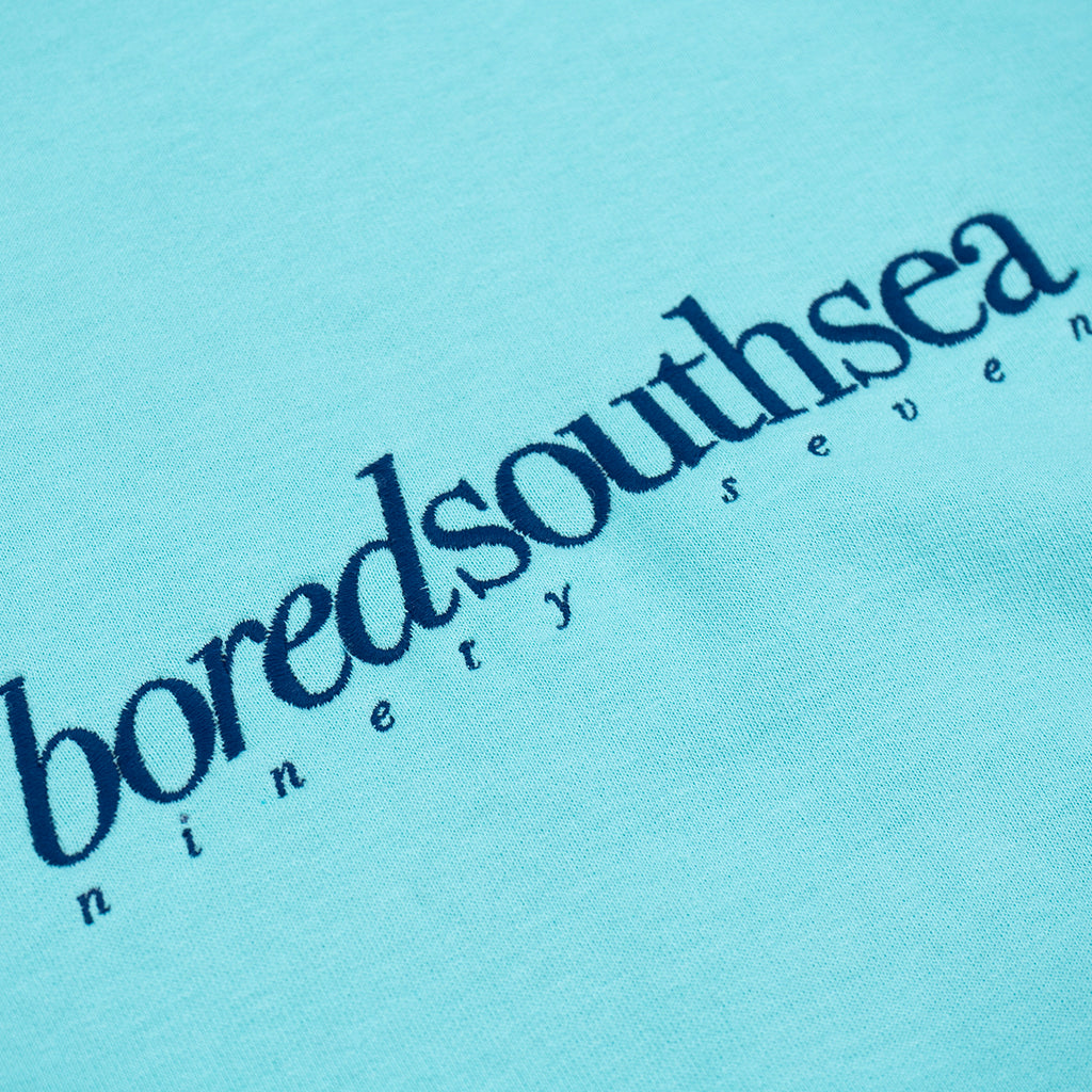 Bored of Southsea Hammer Hoodie in Peppermint / Navy - Embroidery
