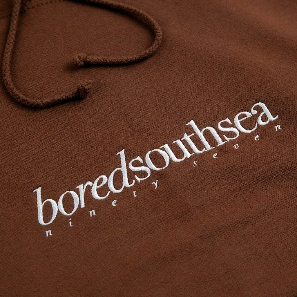 Bored of Southsea Hammer Hoodie in Toffee / Bone - Embroidery