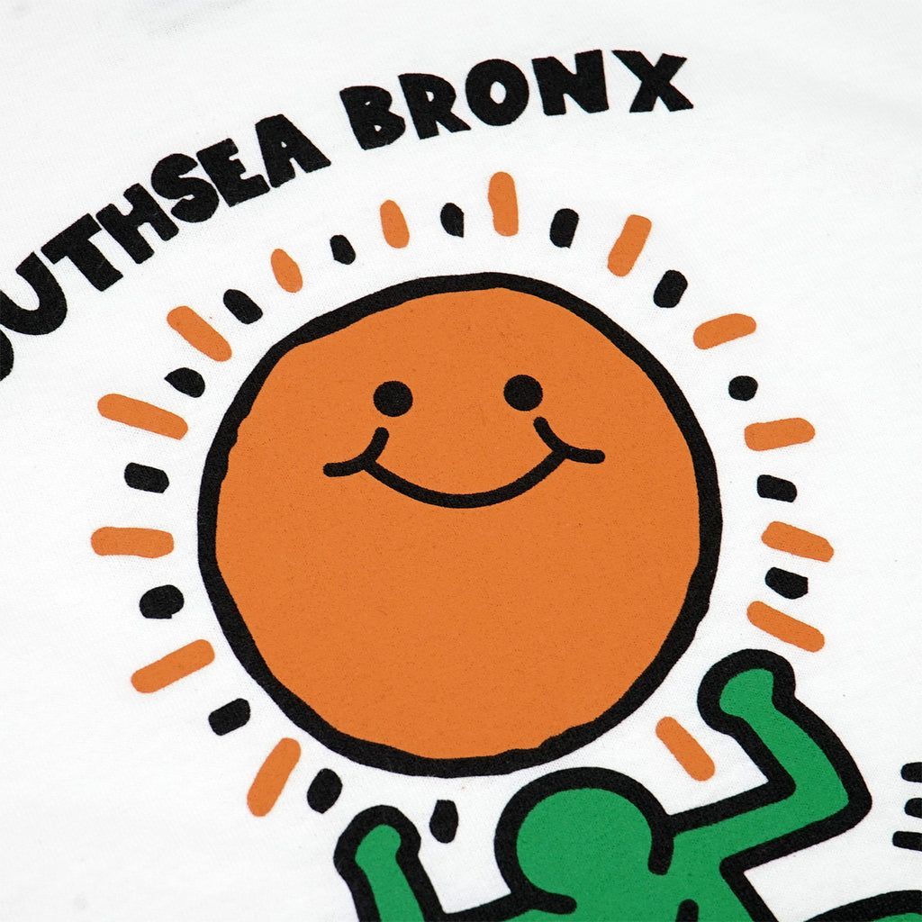 Dancing Man Bronx Kids T Shirt - White - closeup3