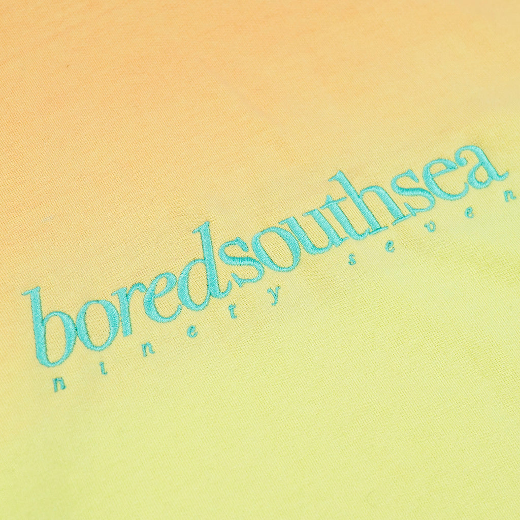 Bored of Southsea Hammer Hoodie Pastel Sunset dip / Aqua - Embroidery